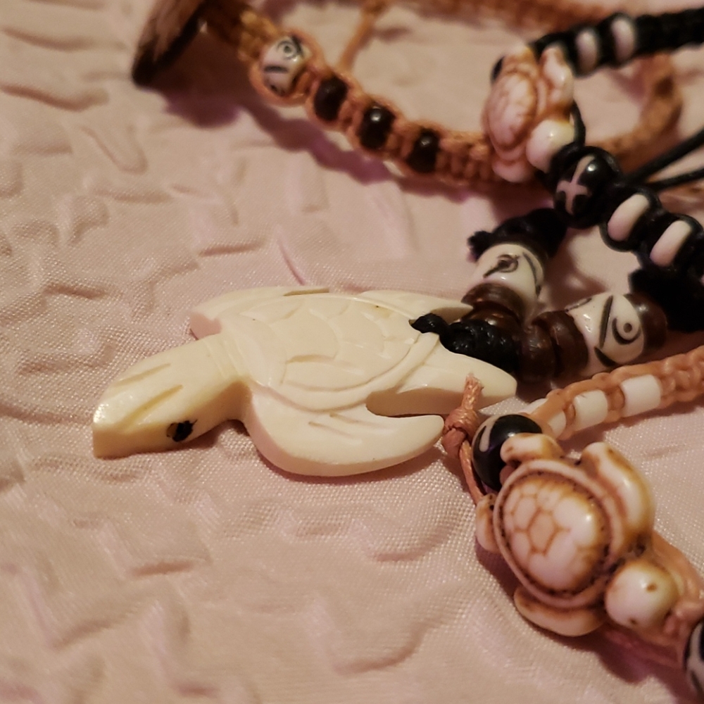 Set of 4 Turtle Themed Handmade Jewelry